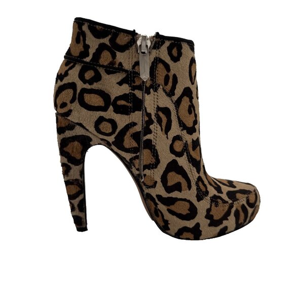 Sam Edelman Calf Hair Leather Leopard Print Kit Ankle Booties-Size 4 M cheetah - Picture 6 of 15